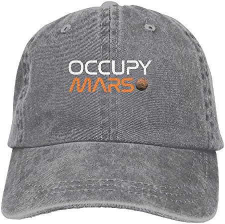 Occupy Mars Plain Adjustable Cowboy Cap Denim Hat for Women and Men