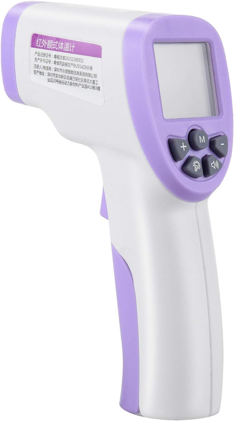 Non-Contact Medical Thermometer for Baby, DELIKANG Portable  Digital Thermometer Gun with LCD Display 1 Sec Measurement Time, Baby Kids Adults Forehead and Ear Thermometer