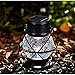 TAKE ME Solar Lantern, Metal & Glass Outdoor Garden Lights,Waterproof Decorative Lamp Color Changing Twinkling Crackle Lights