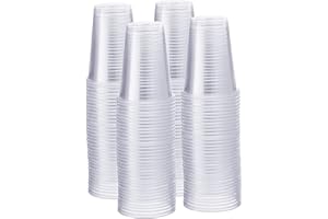 GUSTO [9 oz. - 500 Count] Clear Cups Disposable - Cold Party Drinking Cups for Events and Everyday Use - Formerly Comfy Packa