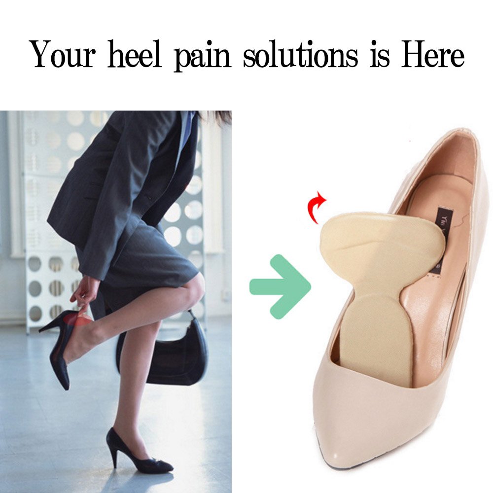JAPAN SOLUTIONS Heel Pads Cushion Grips, Shoes Boots High Heels Gel Inserts Insoles Liners