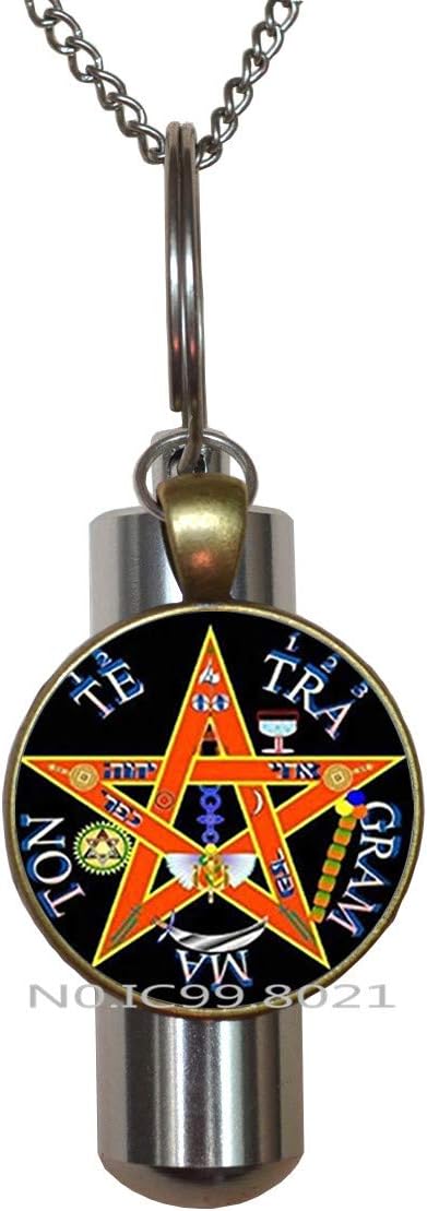 Amazon Co Jp Maoqunza テトラグラマトン 遺灰入れネックレス ドームガラス 異教徒ジュエリー 女性用 Rg11 ホーム キッチン