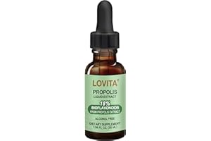LOVITA Bee Propolis 500 mg Liquid Extract | 5:1 Propolis Extract | Alcohol Free | Immune Support |1 Fl Oz