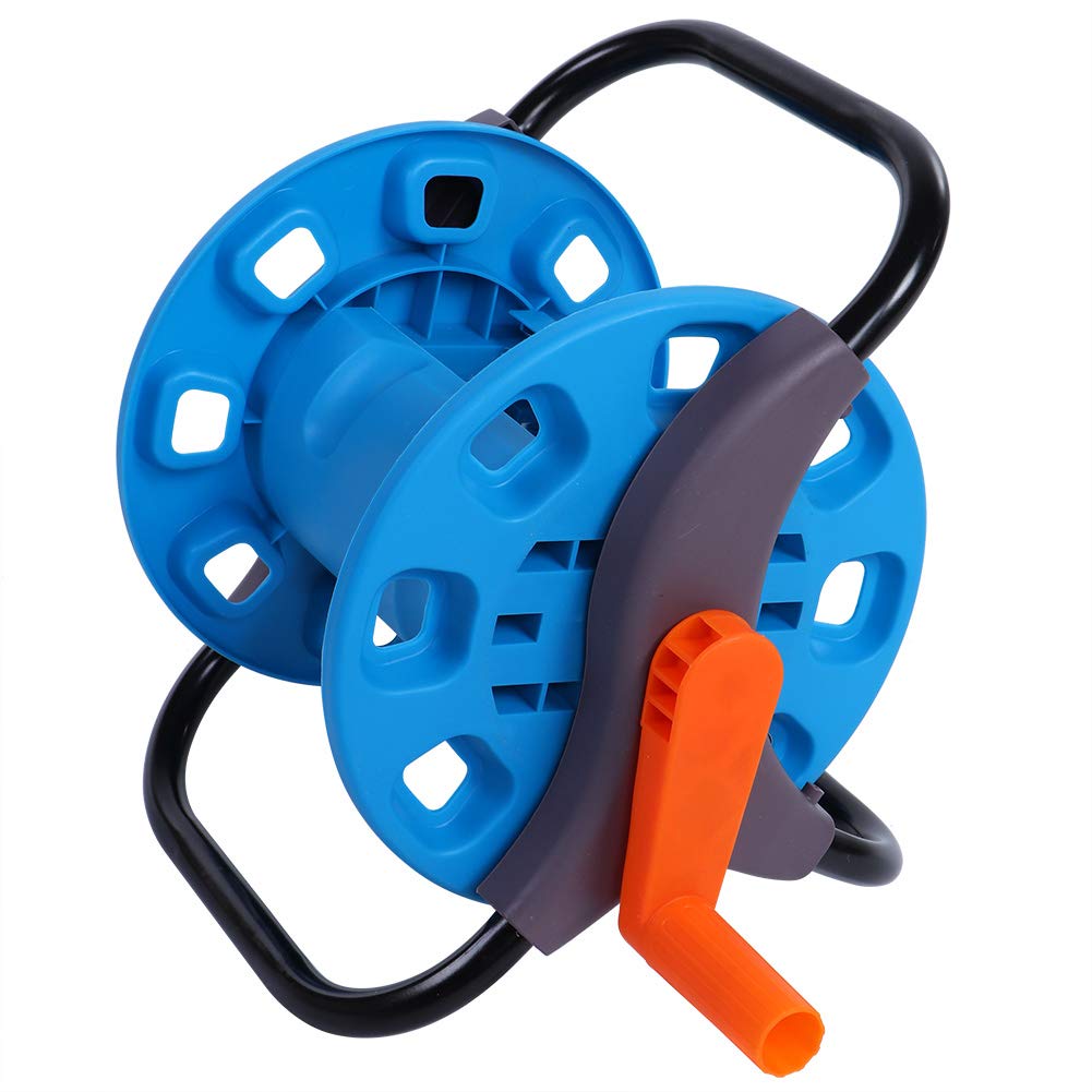 Dancal Garden Hose Trolley, Portable Garden Water Pipe Hose Reel Cart Outdoor Planting Hosepipe Organizer