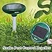 WoSports® Solar Ultrasonic Mole Rodent Snake Repeller Pest Control for Outdoor Garden Yard 2 Pack (Snake Pest Control Repeller)