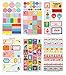 ONOR-Tech 6 Pieces Sheets Lovely Yummy Friends Decorative Adhesive Sticker Tape / Kids Craft Scrap booking Sticker Set for Diary, Album