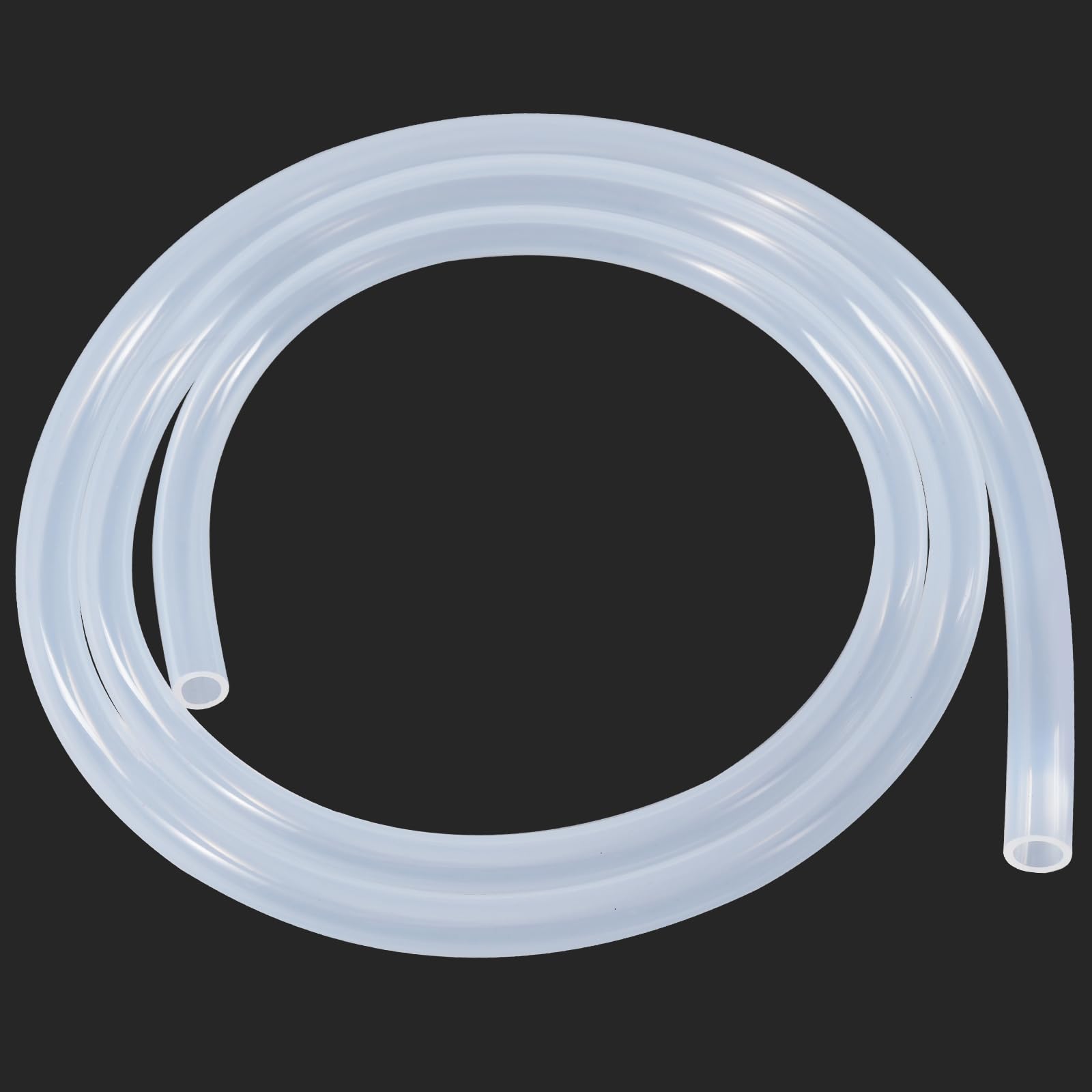 Photo 1 of 1/2"ID x 3/4"OD Silicone Tubing, 6 Feet - Flexible Food Grade Clear Silicone Tube for Home Brewing, Aquariums, and Medical Applications