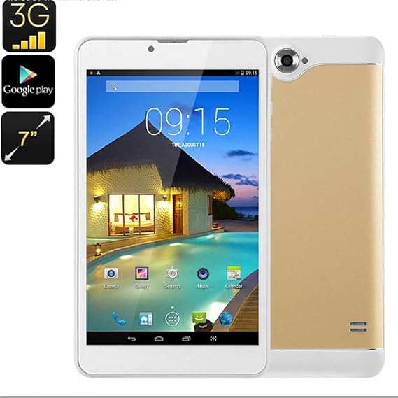 Amazon Co Jp タブレットpc 7インチタブレットandroid 5 0 Quad Core Hd デュアルsimカメラbluetooth Wi Fi 3dゲームサポート 500ml ゴールド T1 服 ファッション小物