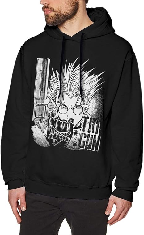 Amazon.com: Anime Trigun VASH The Stampede Hoodie for Mens Classic Style Pullover Sweatshirt 