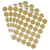 90 Pack Scratch Off Labels Stickers, 3 Sheets 1" Round Self-Adhesive Stickers for DIY Scratch Off Cards, Reward Cards, Party Favors (Gold)