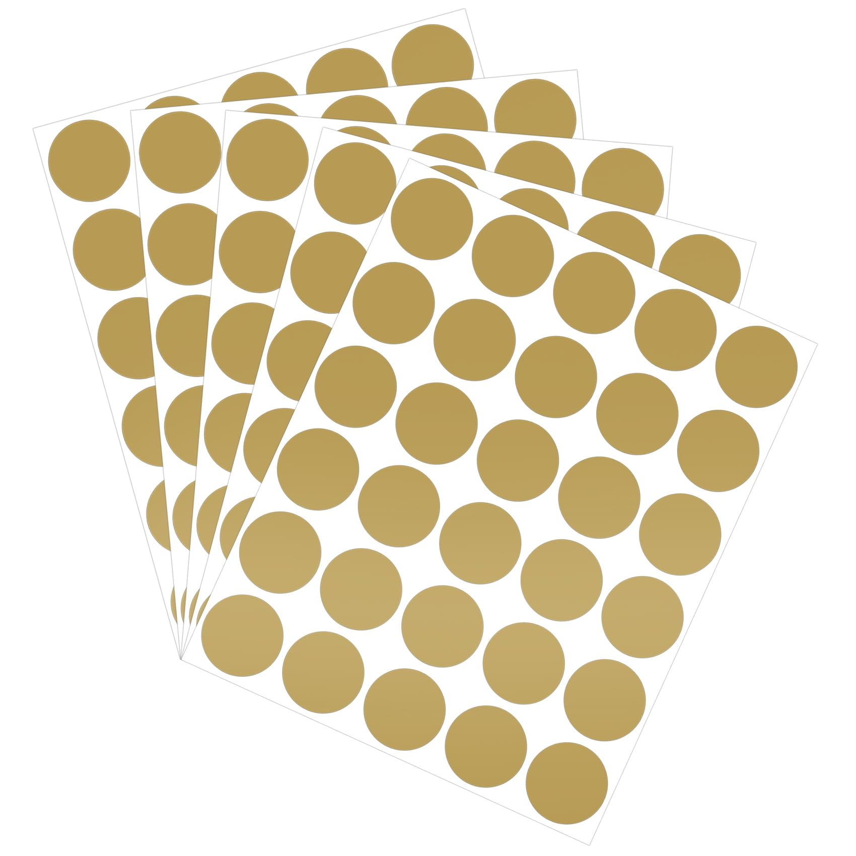 Photo 1 of 90 Pack Scratch Off Labels Stickers, 3 Sheets 1" Round Self-Adhesive Stickers for DIY Scratch Off Cards, Reward Cards, Party Favors (Gold)