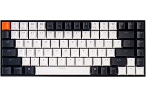 Keychron K2 75% Layout 84 Keys Hot-swappable Bluetooth Wireless/USB Wired Mechanical Keyboard for Mac with Gateron G Pro Brown Switch/Double-Shot Keycaps/White LED Backlit for Windows Version 2