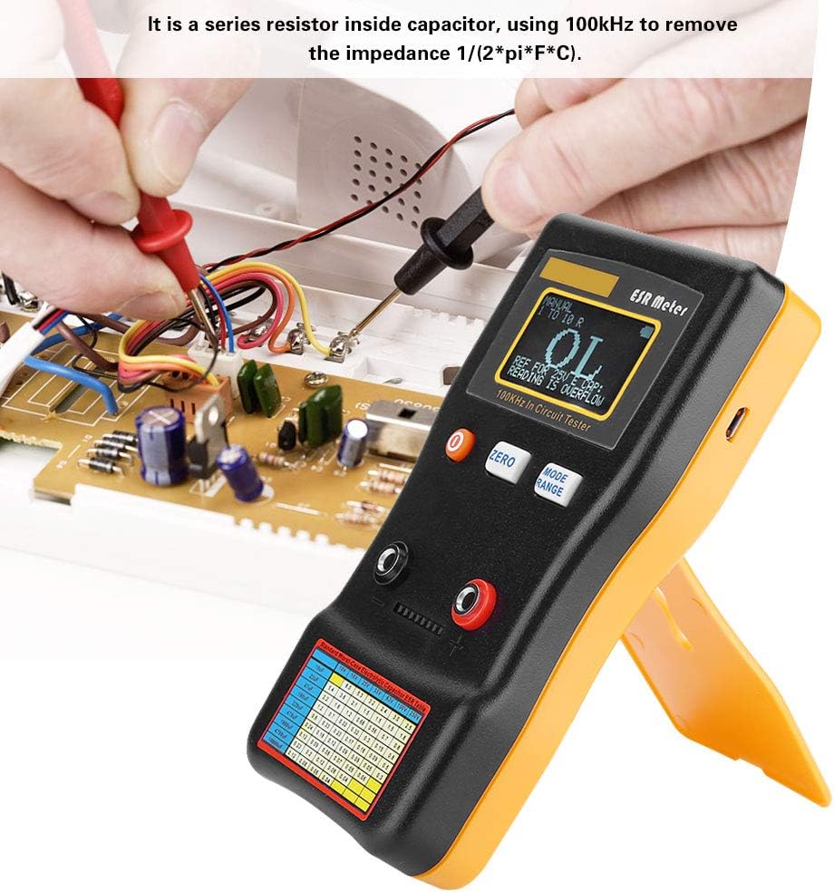 Capacitance Meter, MESR-100 Resistance Capacitance Meter Auto Ranging In Circuit Tester Capacitance Tester - Image 4