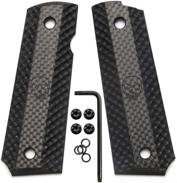 Cool Hand 1911 Carbon Fiber Grips, Full Size(Government