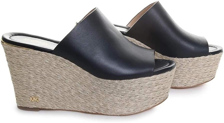 michael kors cunningham leather wedge