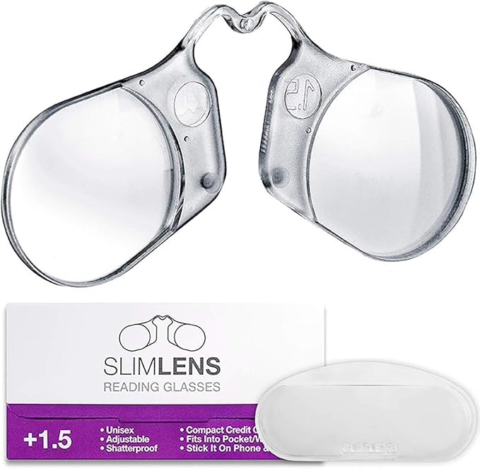 SlimLens Compact Reading Glasses, Strong, Thin, Light & Credit Card