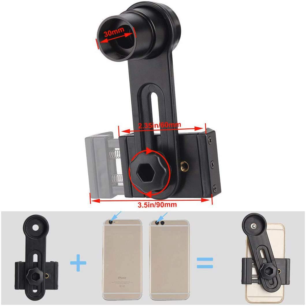SOLOMARK Microscope Lens Adapter with WF10X Eyepiece for Microscope ...