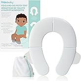 Frida Baby Fold-and-Go Potty Seat for Toilet, Foldable Travel Potty Seat for Toddler, Fits Round & Oval Toilets, Non-Slip Bas