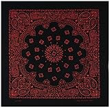 Large Bandanas 27 x 27 | Versatile Biker Rags | Classic Paisley Bandana Pattern