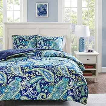 Amazon.com: 2 Piece Girls Navy Blue Green White Paisley