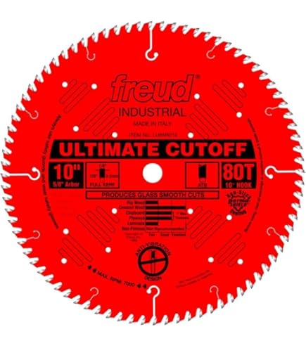 Freud Thin Kerf Fine Finish Crosscut Saw Blade with Premium