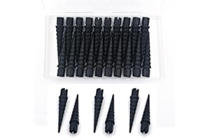 Haespot Black 20PCS Stripped Screw Hole Repair Anchor, Door Hinge Screw Hole Filler, Multi Use Wall Anchors, Fits Wood Screws Sizes #2 to #16