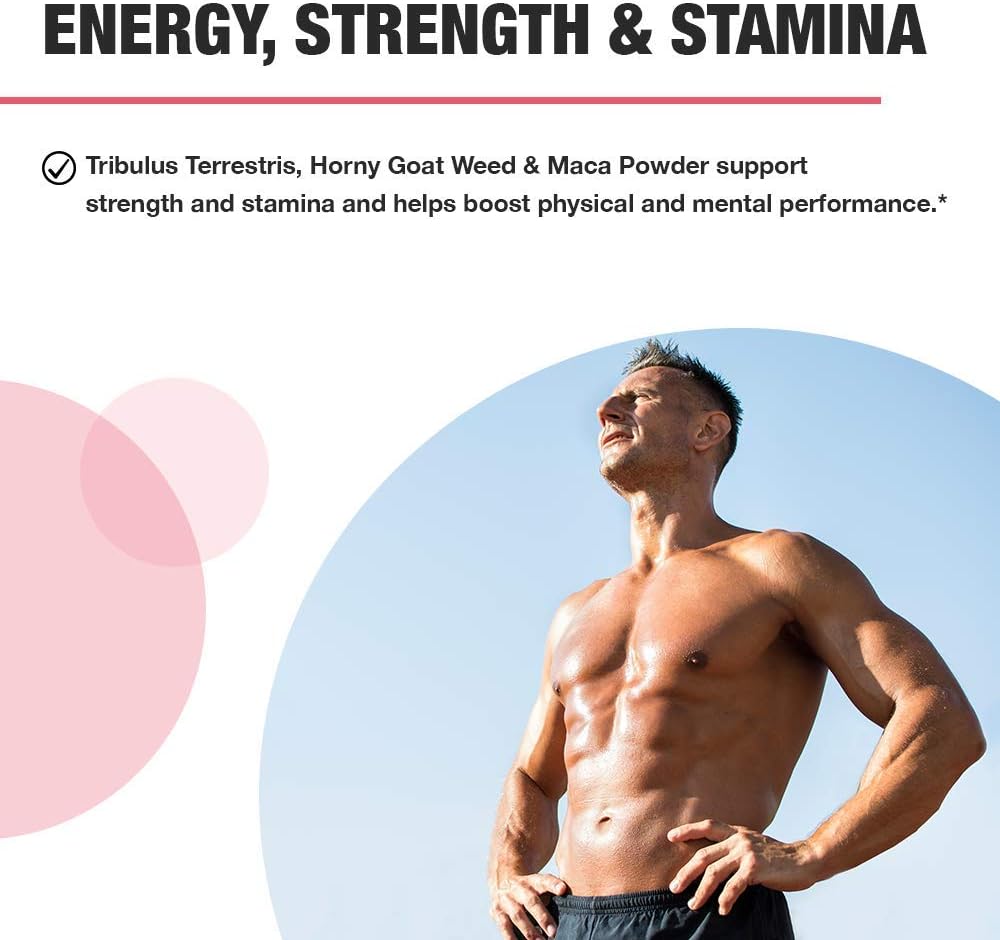 Nobi Nutrition Premium Testosterone Booster for Men - Male Enhancing Pills - Enlargement Supplement - Increase Size, Strength and Stamina - Energy, Fat Burner, Endurance Test Boost - 90 Capsules: Health & Personal Care