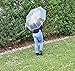 Home-X - Clear Travel & Folding Umbrella, Perfect Size for Portable Use, Windproof Design Provides Protection in All Kinds of Weather