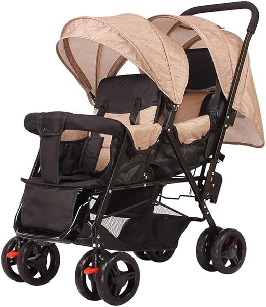 reclining double stroller