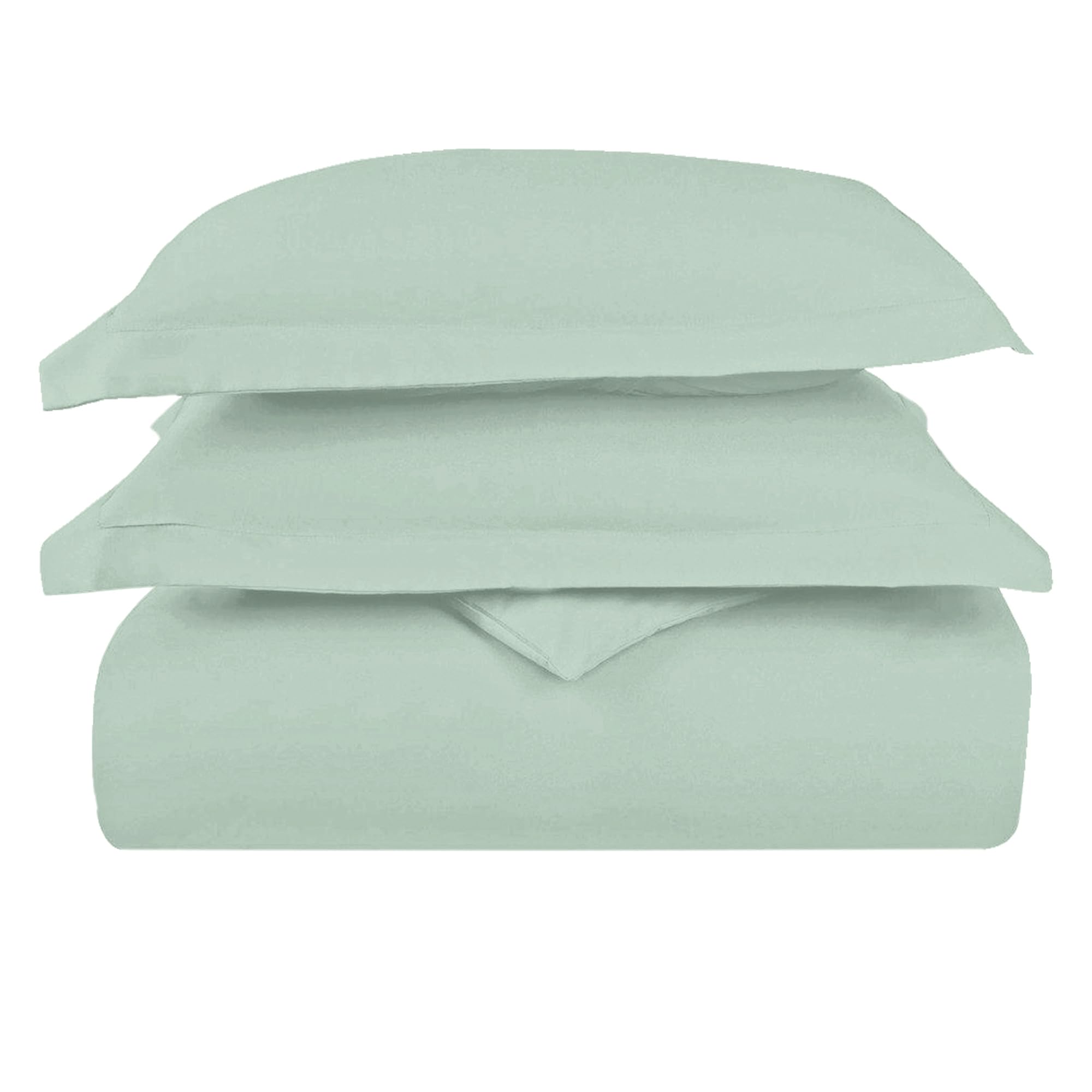 Pizuna Luxurious Cotton Super King Duvet Cover Set Seafoam Sage, 1000 Thread Count 100% Long Staple Cotton Superking Duvet Cover 260x220cm, Sateen Thick Quilt Cover with Button Closure — image 1