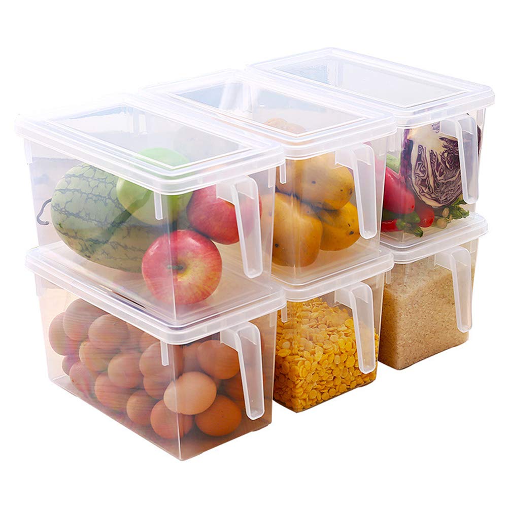 Buy Jiecikou Food Storage Containers with Lids and Handle Fridge Bins