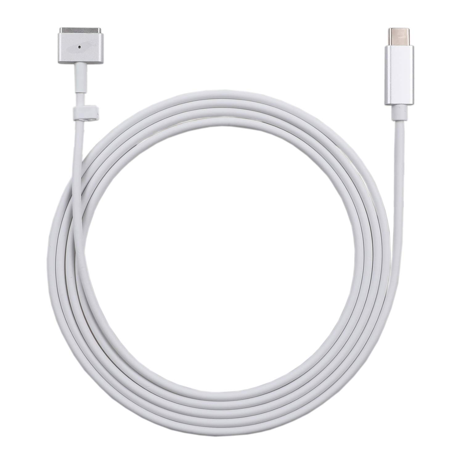 USB C Type C-磁気充電ケーブルAioum磁気ケーブルとMacBook Air Pro T-Tip互換 PD to Magsafe2充電器充電ケーブル