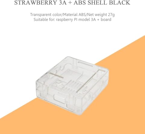 Greatangle Funda de Abs Color Negro/Transparente para Raspberry Pi Modelo 3 A + (Plus) D Funda de Abs para Modelo Raspberry Pi Transparente
