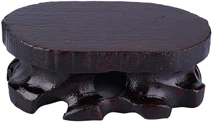 Amazon 木製台座 ティーポットスタンド 盆栽台 花台 香炉台 インテリア飾り レトロ ノスタルジック アンティーク調台座 置物 純木 耐久性 Gloglow 置物 オブジェ