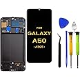 Eaglestar LCD Display Screen with Front Touch Screen Digitizer Pre-Installed Assembly for Samsung Galaxy A50 2019 A505 SM-A505F A505FN A505W A505U A505U1+Tools
