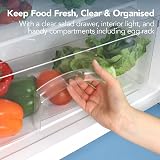 Igenix IG255X Freestanding Under Counter Larder Fridge 127 L Inox 55 cm view 5
