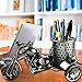 Metal Desk Pencil Holder, Handmade Creative Metal Crafts Office Desktop Storage Accessories, Harley Davidson Metal Pen Pencil Holder, Perfect Cute Gift idea
