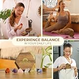 Anima Premium 7 Chakra Healing Crystals Set with Wooden Box & Guidebook view 5