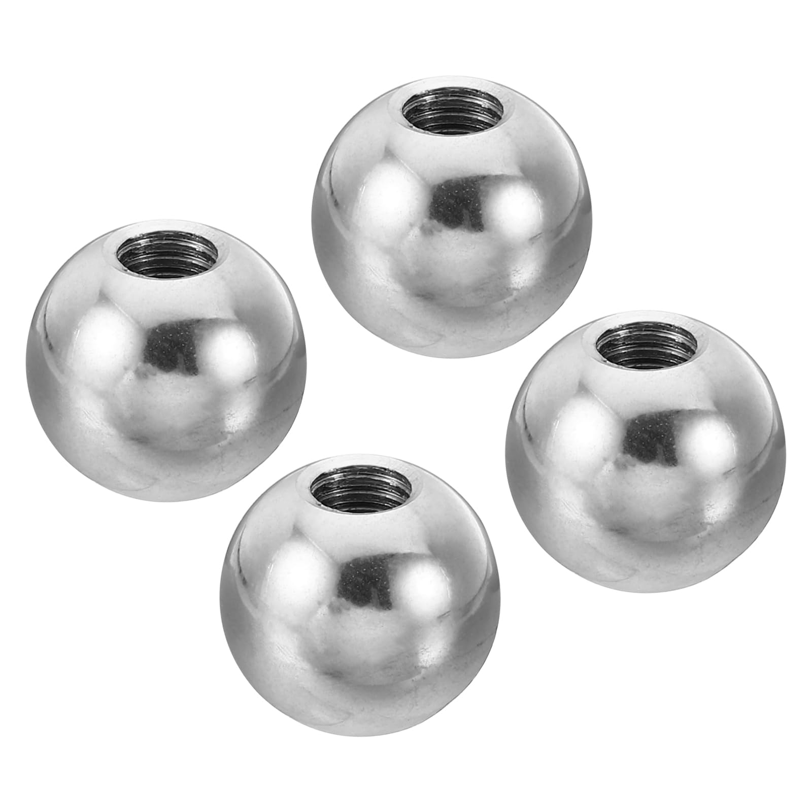 Photo 1 of PATIKIL M6x16mm Ball Nuts Knob, 4 Pack Female Thread 304 Stainless Steel Round Blind Hole Screw Cap Cover for Lighting Machinery DIY Decoration, Silver