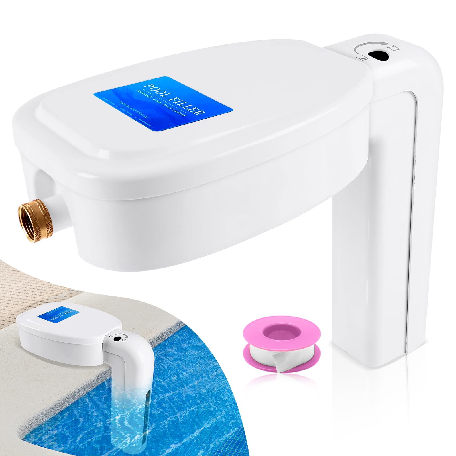 Photo 1 of Brvclon ?Dark Blue? Pool Water Leveler Auto Fill, Automatic Inground Pool Filler for Water Level Control,Pool Water Leveler,Automatic Pool Filler,Pool/Spa/Pond Automatically Water Leveler