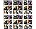 Godzilla Stickers Godzilla Birthday Party Favor Sticker Set Consisting of 45 Stickers Featuring 6 Different Designs Measuring 2.5