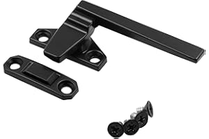 Prime-Line H 38218 Right-Handed, Matte Black, Casement Locking Handle with Offset Base (Single Pack)