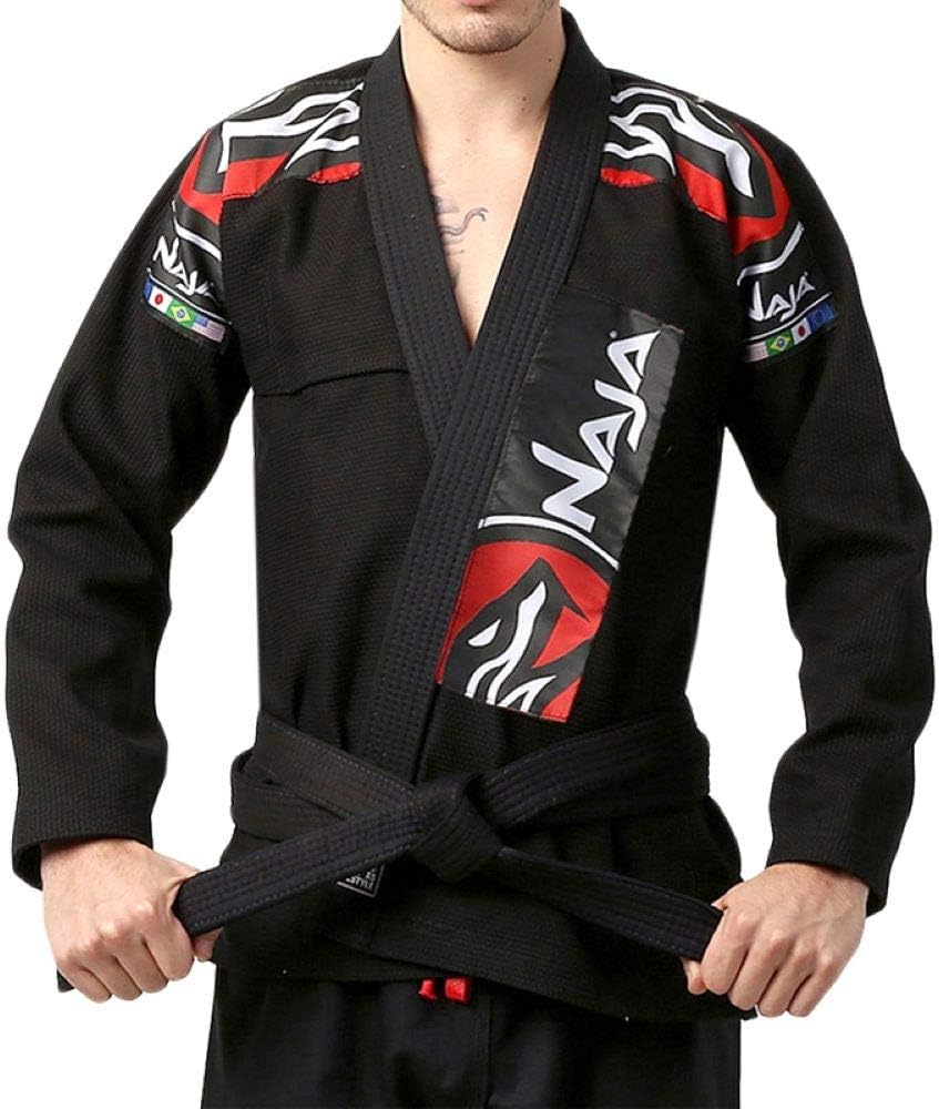 Naja Pro Grade BJJ Karate Taekwondo Martial Arts Sports Gi, Unisex, Preshrunk Grappling Uniforms
