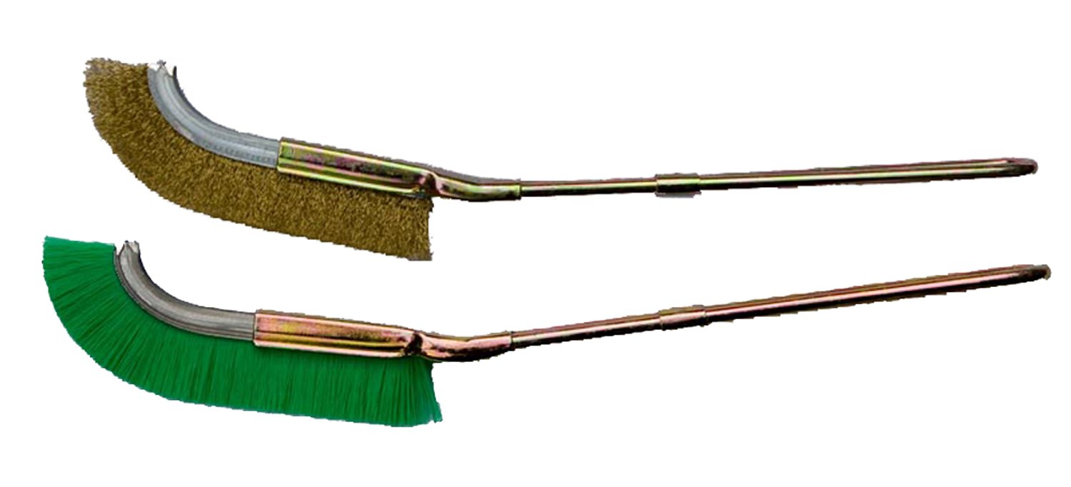 Twin Pack of Bonsai Jin/Cleaning Brushes (Nylon and Brass)