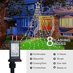 FUNIAO Christmas Decoration Lights, 320 LED Star