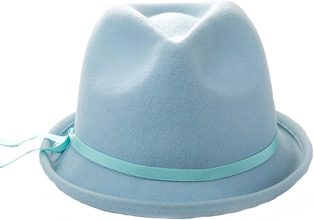 Insun Women's 100 Wool Fedora Hats Warm Short Brim Fedoras with Bowknot