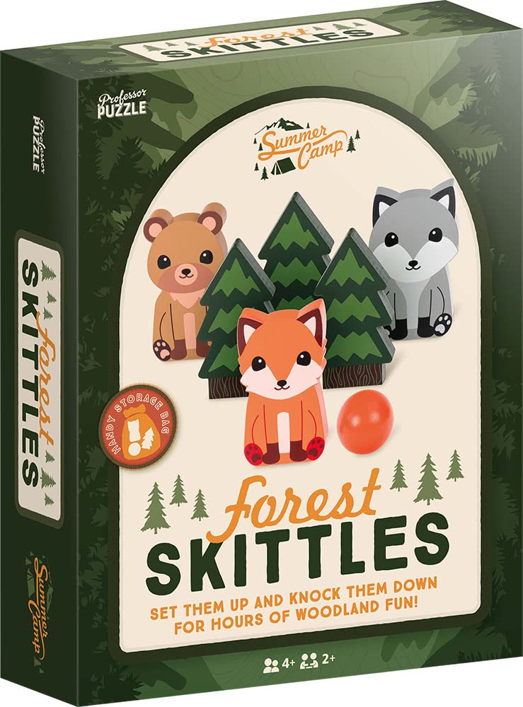 Professor Puzzle | Forest Skittles | Board Game | Ages 4+ | 2+ Players