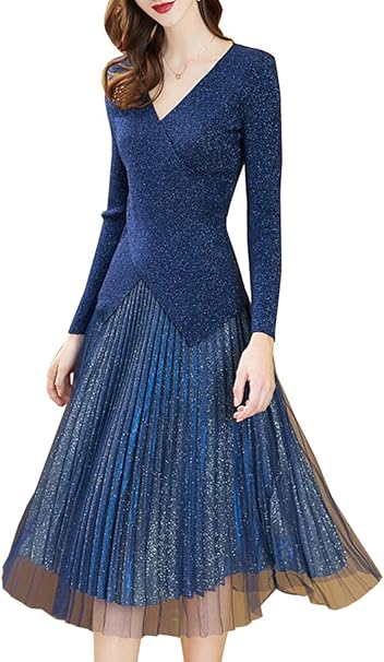 Amazon Youyouok レディース セット 春秋冬セット 欧米の女性服 長袖 メリヤスのシャツ 身を修める ファッション Vネックニットの上着 ワンピース2点セット S 2xl スカートスーツ 通販