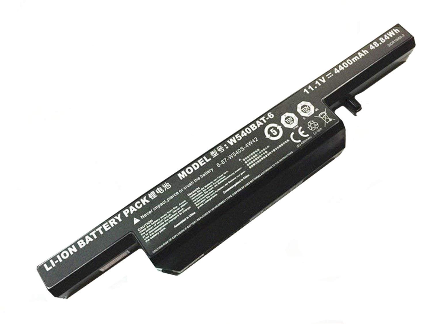 Hubei W540BAT-6 Laptop Battery For Clevo W540EU W54EU W550EU W55EU W550 6-87-W540S-4U42 6-87-W540S-427 6-87-W540S-4W41(11.1V 4400mAh 48.84Wh)