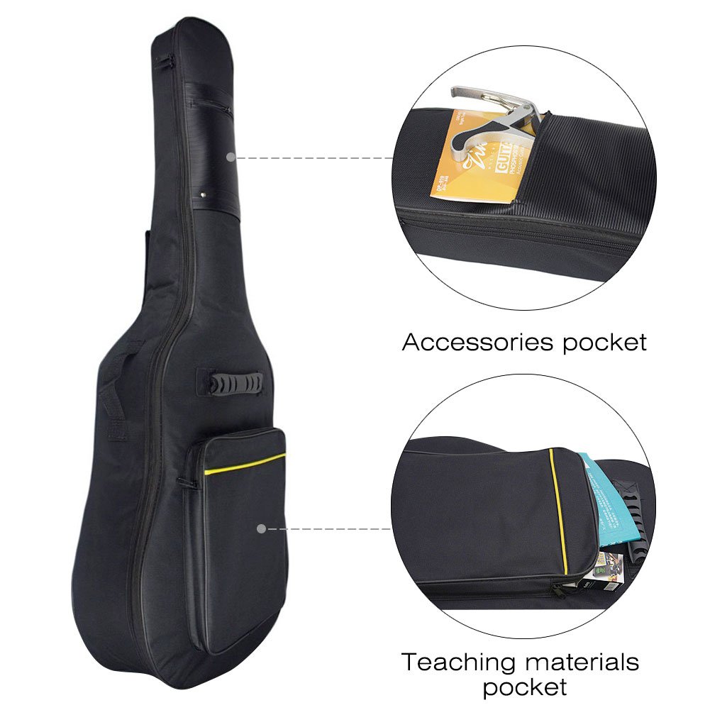 Mopalwin Funda de Guitarra Estuche para guitarra clásica y acústica 41  Acolchado impermeable y resistente a la rotura Negro Fundas Instrumentos  musicales futakuchi-hakata.com